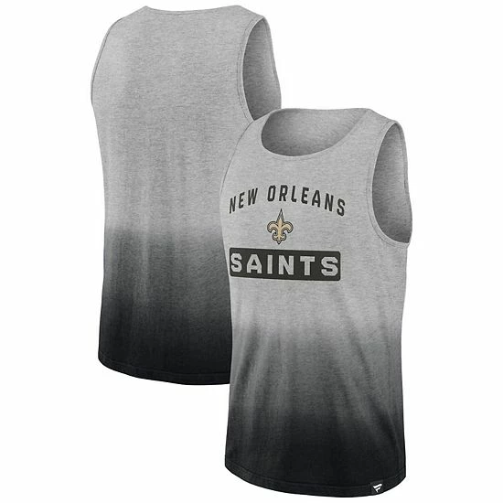 Men's Fanatics Branded Heathered Gray/Black New Orleans Saints Our Year Tank Top 3 Men's Fanatics Branded Heathered Gray/Black New Orleans Saints Our Year Tank Top