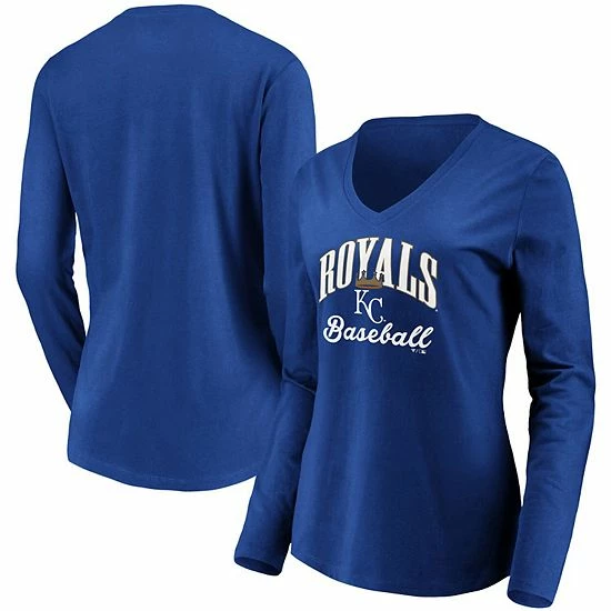 Women's Fanatics Branded Royal Kansas City Royals Victory Script V-Neck Long Sleeve T-Shirt Women's Fanatics Branded Royal Kansas City Royals Victory Script V-Neck Long Sleeve T-Shirt -Metaverse shop unnamed file 12082