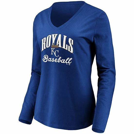 Women's Fanatics Branded Royal Kansas City Royals Victory Script V-Neck Long Sleeve T-Shirt Women's Fanatics Branded Royal Kansas City Royals Victory Script V-Neck Long Sleeve T-Shirt -Metaverse shop unnamed file 12084