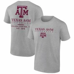 Men's Fanatics Branded Heather Gray Texas A&M Aggies Game Day 2-Hit T-Shirt -Metaverse shop unnamed file 12087