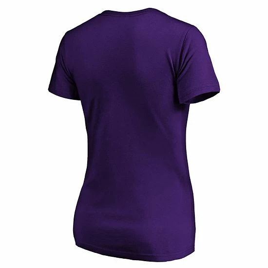 Women's Fanatics Branded Purple Colorado Rockies Team Logo Lockup V-Neck T-Shirt 6 Women's Fanatics Branded Purple Colorado Rockies Team Logo Lockup V-Neck T-Shirt - Image 4