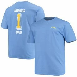 Men's Fanatics Branded Powder Blue Los Angeles Chargers Big & Tall #1 Dad 2-Hit T-Shirt 3 Men's Fanatics Branded Powder Blue Los Angeles Chargers Big & Tall #1 Dad 2-Hit T-Shirt -Metaverse shop unnamed file 12117