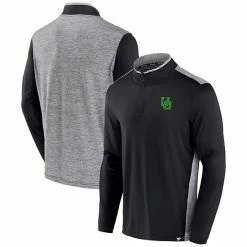 Men's Fanatics Branded Black Oregon Ducks Recharged Quarter-Zip Jacket