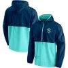 Men's Fanatics Branded Deep Sea Blue/Blue Seattle Kraken Thrill Seeker Anorak Half-Zip Jacket -Metaverse shop unnamed file 12144