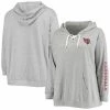 Women's Fanatics Branded Heathered Gray Arizona Cardinals Plus Size Lace-Up Pullover Hoodie 1 Women's Fanatics Branded Heathered Gray Arizona Cardinals Plus Size Lace-Up Pullover Hoodie -Metaverse shop unnamed file 12171