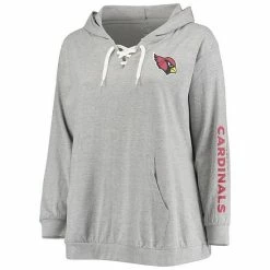 Women's Fanatics Branded Heathered Gray Arizona Cardinals Plus Size Lace-Up Pullover Hoodie 8 Women's Fanatics Branded Heathered Gray Arizona Cardinals Plus Size Lace-Up Pullover Hoodie -Metaverse shop unnamed file 12173