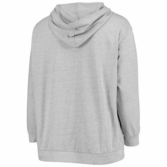 Women's Fanatics Branded Heathered Gray Arizona Cardinals Plus Size Lace-Up Pullover Hoodie 6 Women's Fanatics Branded Heathered Gray Arizona Cardinals Plus Size Lace-Up Pullover Hoodie - Image 4