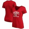 Women's Fanatics Branded Red Cincinnati Reds Victory Script V-Neck T-Shirt -Metaverse shop unnamed file 12182