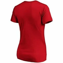 Women's Fanatics Branded Red Cincinnati Reds Victory Script V-Neck T-Shirt -Metaverse shop unnamed file 12185