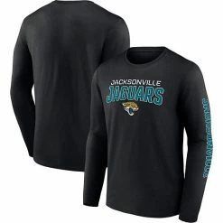 Men's Fanatics Branded Black Jacksonville Jaguars Go The Distance Long Sleeve T-Shirt