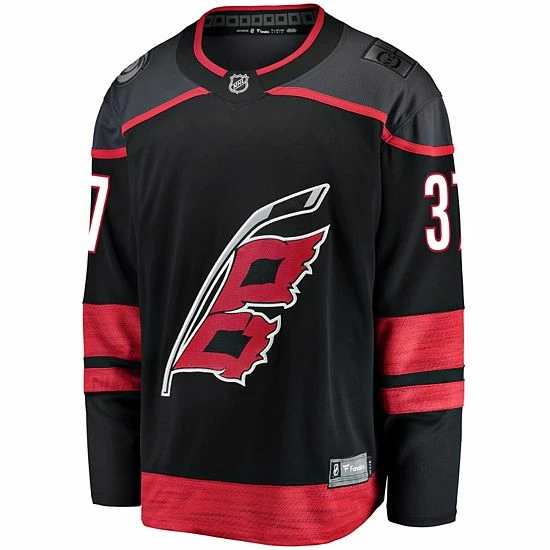 Men's Fanatics Branded Andrei Svechnikov Black Carolina Hurricanes Alternate Premier Breakaway Player Jersey 5 Men's Fanatics Branded Andrei Svechnikov Black Carolina Hurricanes Alternate Premier Breakaway Player Jersey - Image 3