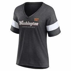 Women's Fanatics Branded Heathered Charcoal Washington Commanders Give It All Half-Sleeve V-Neck T-Shirt 4 Women's Fanatics Branded Heathered Charcoal Washington Commanders Give It All Half-Sleeve V-Neck T-Shirt -Metaverse shop unnamed file 12236