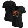 Women's Fanatics Branded Black San Francisco Giants Victory Script V-Neck T-Shirt -Metaverse shop unnamed file 1224