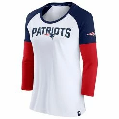 Women's Fanatics Branded White/Navy New England Patriots Durable Raglan 3/4-Sleeve T-Shirt 4 Women's Fanatics Branded White/Navy New England Patriots Durable Raglan 3/4-Sleeve T-Shirt -Metaverse shop unnamed file 12244
