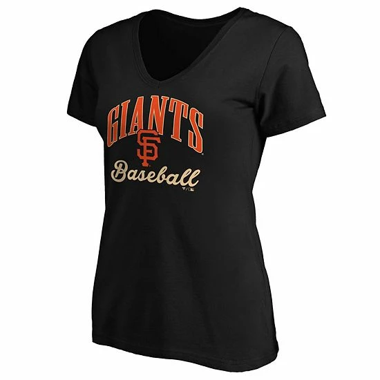 Women's Fanatics Branded Black San Francisco Giants Victory Script V-Neck T-Shirt Women's Fanatics Branded Black San Francisco Giants Victory Script V-Neck T-Shirt -Metaverse shop unnamed file 1225