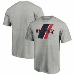 Men's Fanatics Branded Heathered Gray Boston Red Sox Prep Squad T-Shirt -Metaverse shop unnamed file 12269