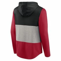 Men's Fanatics Branded Black/Scarlet San Francisco 49ers Linear Logo Pullover Hoodie -Metaverse shop unnamed file 12274