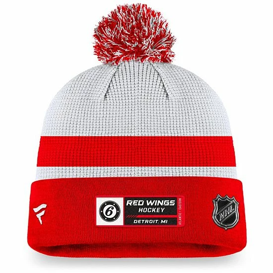 Men's Fanatics Branded White/Red Detroit Red Wings Authentic Pro Draft Cuffed Knit Hat with Pom Men's Fanatics Branded White/Red Detroit Red Wings Authentic Pro Draft Cuffed Knit Hat With Pom -Metaverse shop unnamed file 12286