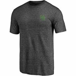 Men's Fanatics Branded Heathered Charcoal Oregon Ducks Wavy Tri-Blend T-Shirt -Metaverse shop unnamed file 12307