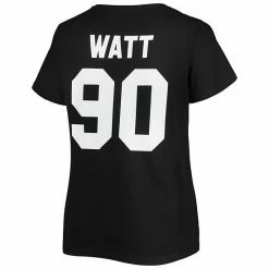 Women's Fanatics Branded T.J. Watt Black Pittsburgh Steelers Plus Size Name & Number V-Neck T-Shirt 4 Women's Fanatics Branded T.J. Watt Black Pittsburgh Steelers Plus Size Name & Number V-Neck T-Shirt -Metaverse shop unnamed file 1237