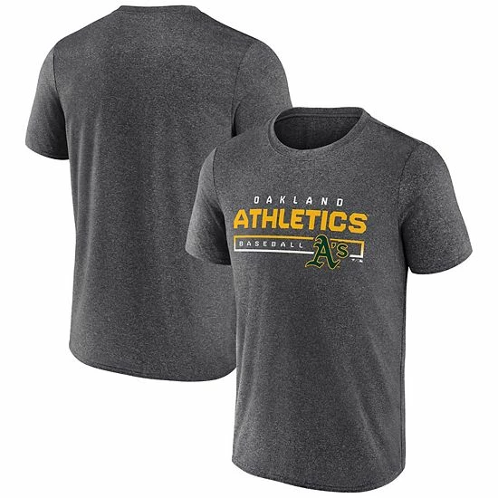 Men's Fanatics Branded Heathered Charcoal Oakland Athletics Durable Goods Synthetic T-Shirt Men's Fanatics Branded Heathered Charcoal Oakland Athletics Durable Goods Synthetic T-Shirt -Metaverse shop unnamed file 12381