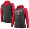 Men's Fanatics Branded Red/Heathered Charcoal Tampa Bay Buccaneers Big & Tall Lightweight Raglan Pullover Hoodie -Metaverse shop unnamed file 12407