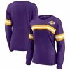 Women's Fanatics Branded Purple Los Angeles Lakers Block Party Chest Logo Striped Long Sleeve T-Shirt 2 Women's Fanatics Branded Purple Los Angeles Lakers Block Party Chest Logo Striped Long Sleeve T-Shirt -Metaverse shop unnamed file 12484