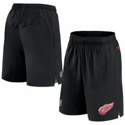 Men's Fanatics Branded Black Detroit Red Wings Authentic Pro Rink Shorts