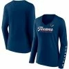 Women's Fanatics Branded Navy Houston Texans Drive Forward V-Neck Long Sleeve T-Shirt -Metaverse shop unnamed file 12541