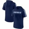 Men's Fanatics Branded Navy Sporting Kansas City Definitive Victory Short-Sleeved Pullover Hoodie -Metaverse shop unnamed file 12639