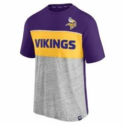 Men's Fanatics Branded Purple/Heathered Gray Minnesota Vikings Colorblock T-Shirt 4 Men's Fanatics Branded Purple/Heathered Gray Minnesota Vikings Colorblock T-Shirt -Metaverse shop unnamed file 1264