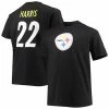 Men's Fanatics Branded Najee Harris Black Pittsburgh Steelers Big & Tall Player Name & Number T-Shirt -Metaverse shop unnamed file 12658