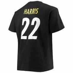 Men's Fanatics Branded Najee Harris Black Pittsburgh Steelers Big & Tall Player Name & Number T-Shirt -Metaverse shop unnamed file 12661