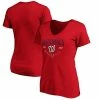 Women's Fanatics Branded Red Washington Nationals Live For It V-Neck T-Shirt 2 Women's Fanatics Branded Red Washington Nationals Live For It V-Neck T-Shirt -Metaverse shop unnamed file 12673