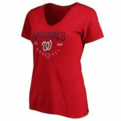 Women's Fanatics Branded Red Washington Nationals Live For It V-Neck T-Shirt 4 Women's Fanatics Branded Red Washington Nationals Live For It V-Neck T-Shirt -Metaverse shop unnamed file 12675