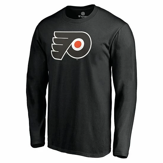 Men's Fanatics Branded Black Philadelphia Flyers Primary Team Logo Long Sleeve T-Shirt Men's Fanatics Branded Black Philadelphia Flyers Primary Team Logo Long Sleeve T-Shirt -Metaverse shop unnamed file 12679