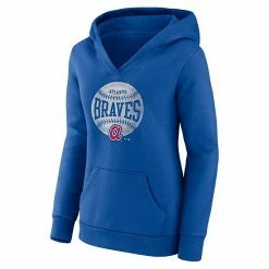 Women's Fanatics Branded Royal Atlanta Braves Slider Crossover V-Neck Pullover Hoodie 4 Women's Fanatics Branded Royal Atlanta Braves Slider Crossover V-Neck Pullover Hoodie -Metaverse shop unnamed file 12695