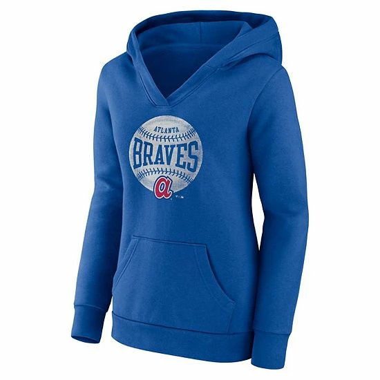 Women's Fanatics Branded Royal Atlanta Braves Slider Crossover V-Neck Pullover Hoodie Women's Fanatics Branded Royal Atlanta Braves Slider Crossover V-Neck Pullover Hoodie -Metaverse shop unnamed file 12695