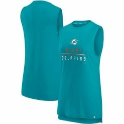 Women's Fanatics Branded Aqua Miami Dolphins True Contender Tank Top