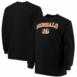 Men's Fanatics Branded Black Cincinnati Bengals Big & Tall Thermal Long Sleeve T-Shirt -Metaverse shop unnamed file 12722