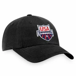 Men's Fanatics Branded Black USA Swimming Adjustable Hat -Metaverse shop unnamed file 12731