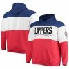 Men's Fanatics Branded Royal/Red LA Clippers Big & Tall Colorblock Wordmark Pullover Hoodie -Metaverse shop unnamed file 12748