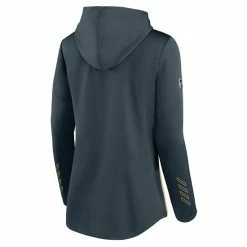 Women's Fanatics Branded Charcoal/Gold Vegas Golden Knights Authentic Pro Locker Room Pullover Hoodie -Metaverse shop unnamed file 1276