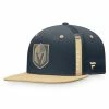 Men's Fanatics Branded Charcoal Gray/Gold 2022 NHL Draft Authentic Pro Snapback Hat
