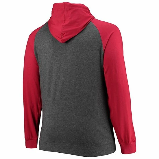 Men's Fanatics Branded Red/Heathered Charcoal Atlanta Falcons Big & Tall Lightweight Raglan Pullover Hoodie Men's Fanatics Branded Red/Heathered Charcoal Atlanta Falcons Big & Tall Lightweight Raglan Pullover Hoodie -Metaverse shop unnamed file 12807