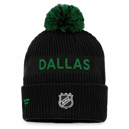 Men's Fanatics Branded Black/Kelly Green Dallas Stars 2022 NHL Draft Authentic Pro Cuffed Knit Hat with Pom Men's Fanatics Branded Black/Kelly Green Dallas Stars 2022 NHL Draft Authentic Pro Cuffed Knit Hat With Pom -Metaverse shop unnamed file 12873