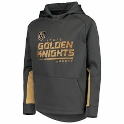 Youth Fanatics Branded Gray Vegas Golden Knights Authentic Pro Raglan Pullover Hoodie -Metaverse shop unnamed file 12884