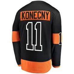 Men's Fanatics Branded Travis Konecny Black Philadelphia Flyers Alternate Breakaway Player Jersey -Metaverse shop unnamed file 12952