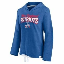 Women's Fanatics Branded Heathered Royal New England Patriots First Team Flowy Pullover Hoodie -Metaverse shop unnamed file 13010
