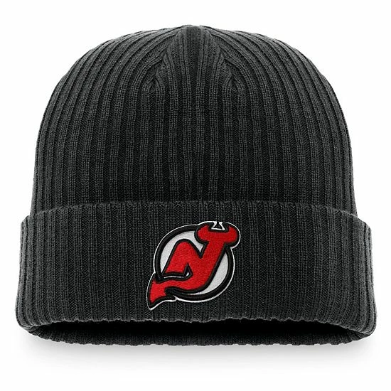 Men's Fanatics Branded Black New Jersey Devils Core Primary Logo Cuffed Knit Hat Men's Fanatics Branded Black New Jersey Devils Core Primary Logo Cuffed Knit Hat -Metaverse shop unnamed file 13016